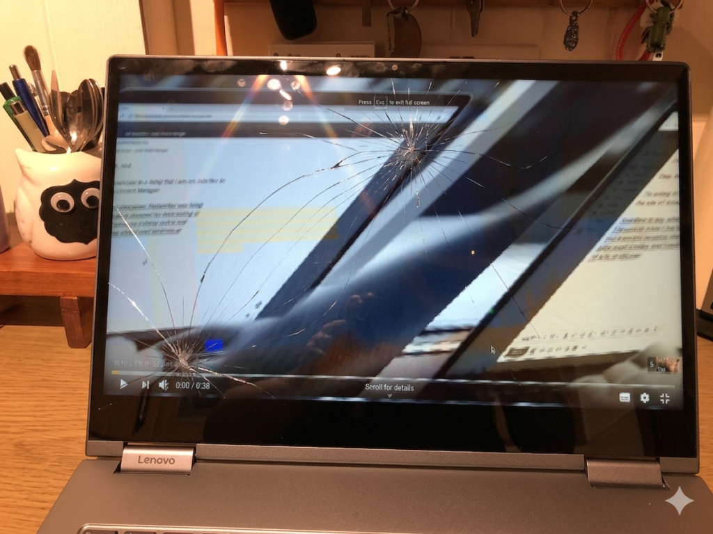 How to fix a glitching chromebook screen ?